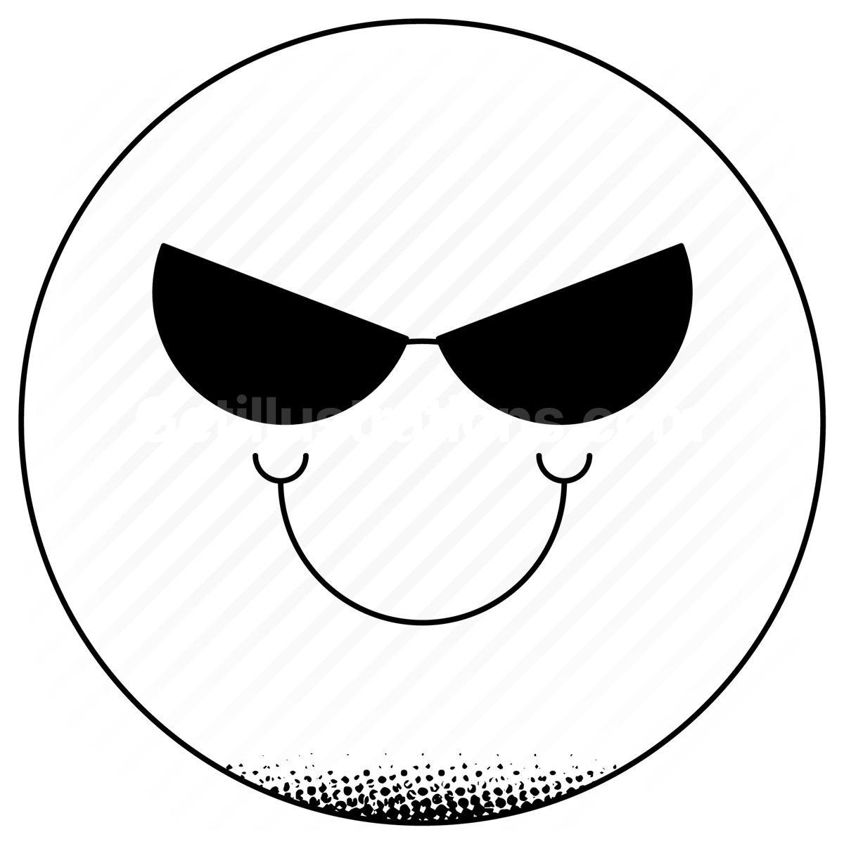 emoji, emoticon, smiley, sticker, cool, sunglasses, smile, smiling
